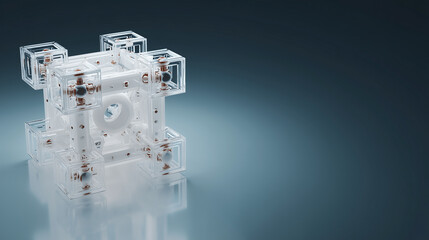 Abstract Quantum Computing Structure with Clear Cubes