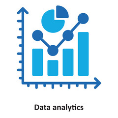 Data analytics Vector Icon which can easily modify or edit