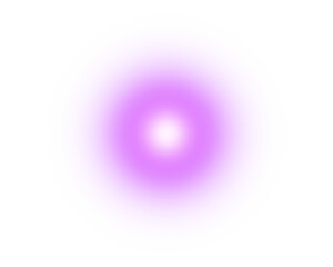 Pink gradient circle glowing light isolated on transparent background