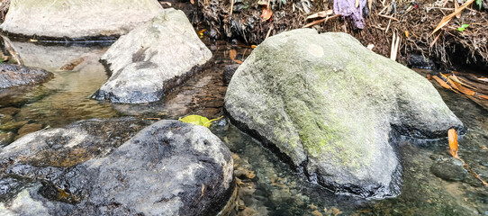 water flowing in the river