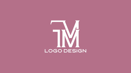 FMM Initial Letter Logo Design – Classic Serif Monogram for Business Identity