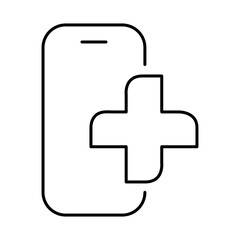 Smartphone Blue Line Editable Stroke Icon. Mobile Phone Functions, Settings, Technology, Apps, Security, Shopping, Mobile Wallet, Marketing, Promotion, Communication Vector Illustration