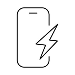 Smartphone Blue Line Editable Stroke Icon. Mobile Phone Functions, Settings, Technology, Apps, Security, Shopping, Mobile Wallet, Marketing, Promotion, Communication Vector Illustration