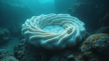 Ocean White Reef Natural Scene