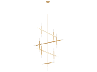 JAX 21-003 , Brass -Black-Silver / Clear crystal , Elegant Lighting Fixture Against white bachground 