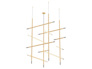 JAX 24-003 , Brass -Black-Silver / Clear crystal , Elegant Lighting Fixture Against black bachground 