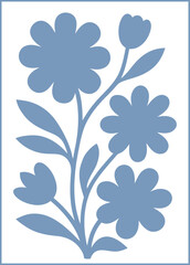 Trendy floral illustration ideal for poster, card, cover, banner or background. Vector illustration