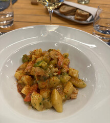 gnocchi di patate con mazzancolle