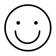 Fototapeta premium Emoticon Smile Outline Icon
