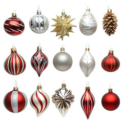set of christmas balls