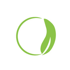 circle green leaf icon