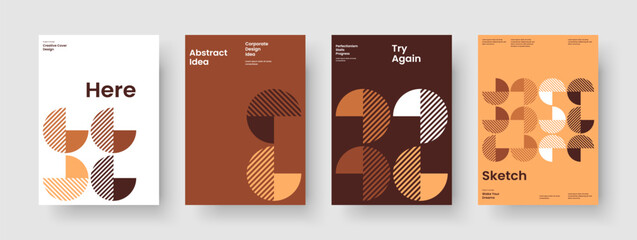 Fototapeta na wymiar Geometric Brochure Layout. Modern Background Template. Abstract Poster Design. Report. Flyer. Business Presentation. Book Cover. Banner. Portfolio. Advertising. Leaflet. Brand Identity. Newsletter