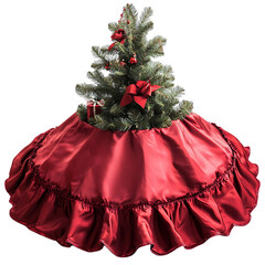 red christmas tree
