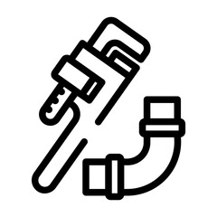plumber Line Icon