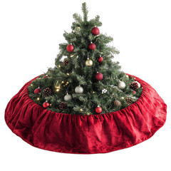 red christmas tree