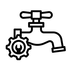 plumber Line Icon