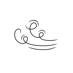 doodle wind gust illustration