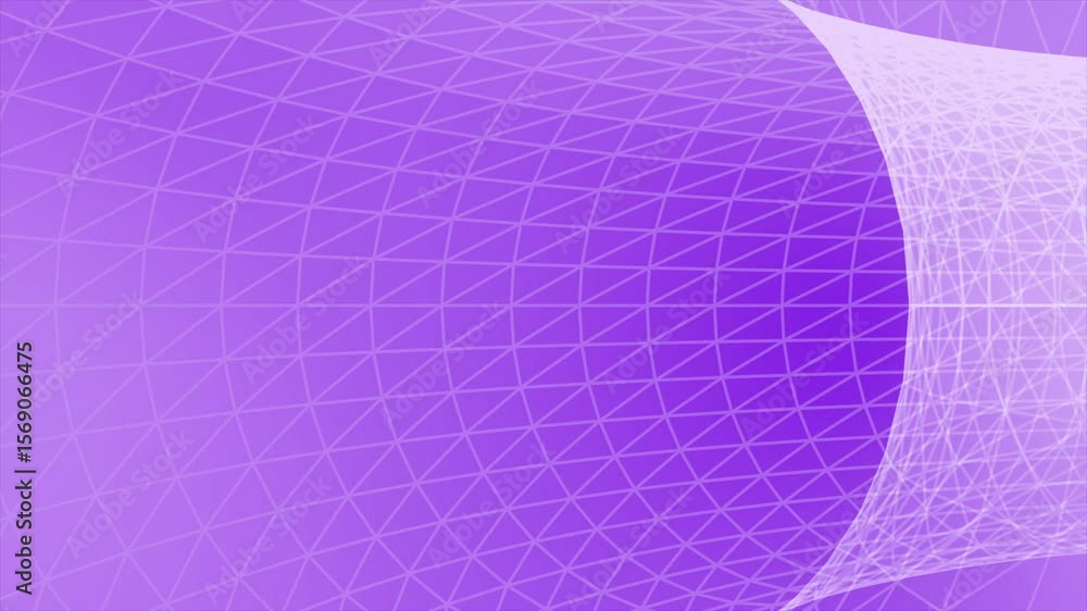 Aufkleber purple color lines and dots mesh pattern flyling through 3d tunnel modern design loop able geometric