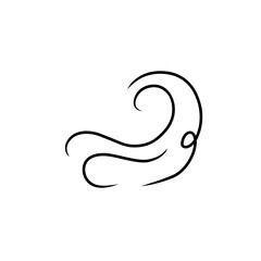 doodle wind gust illustration