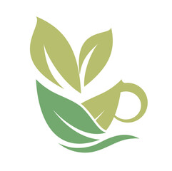 Tea Logo Design Vector Template Nature Herbal