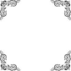 frame with floral ornament
