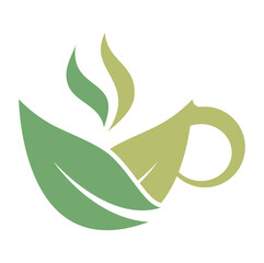 Tea Logo Design Vector Template Nature Herbal