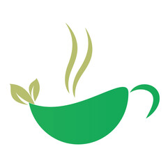 Tea Logo Design Vector Template Nature Herbal