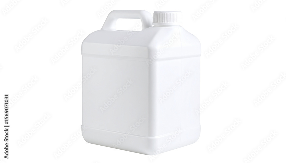 Poster a plain white plastic container with a screw-on cap. designed for storage or dispensing of liquids i