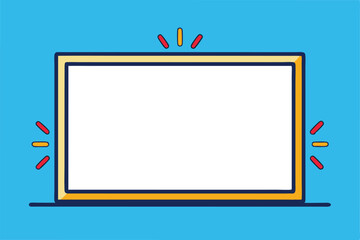 Blank Frame Illustration Versatile Template for Design Projects