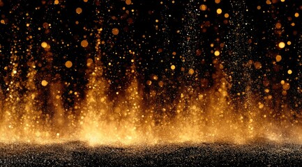 Fiery Spectacle Against Dark, Celestial Backdrop