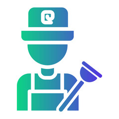 plumber Gradient icon