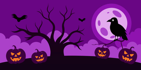 halloween night background