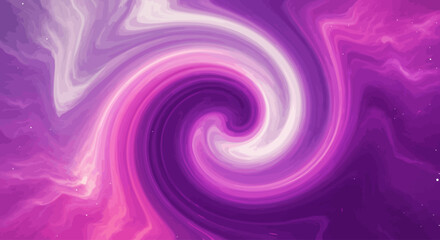 Amesmerizing cosmic vortex swirling with vibrant shades of purple pink and white set against a backdrop of distant stars and nebulous clouds creating a visually stunning representation of deep space a