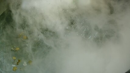 Realistic dry ice smoke clouds fog and light - Powered by Adobe