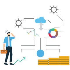 Fraudulent Business and Scam Concept