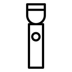 flashlight icon line style for camping gear