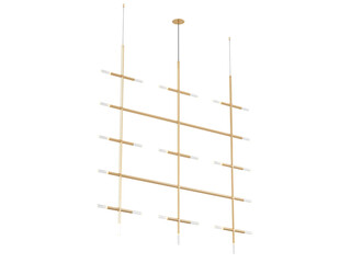 JAX 25-001 , Brass -Black-Silver / Clear crystal , Elegant Lighting Fixture Against white bachground 