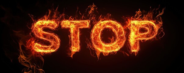 Stop Word in Fiery Flames
