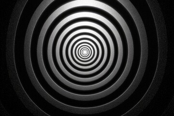 Naklejka premium Hypnotic Rings of Darkness into the Light