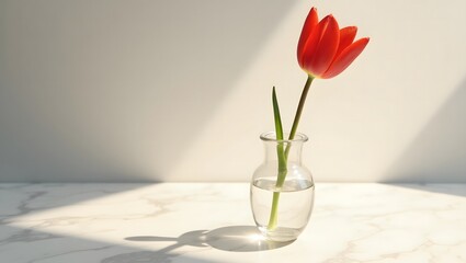 The Elegance of a Single Tulip