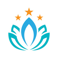 Yoga icon logo design