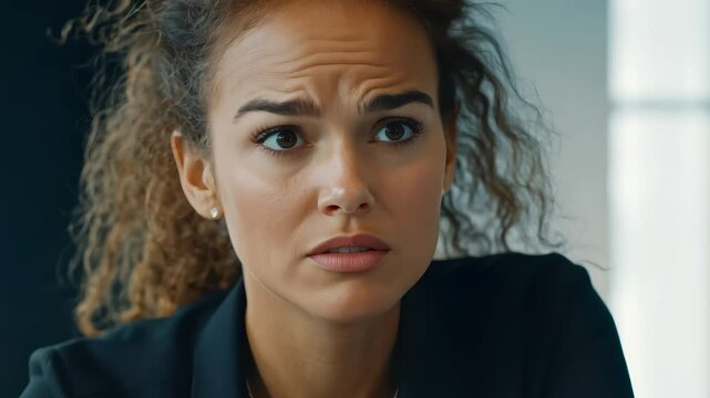 Female Professional Listens with Concern