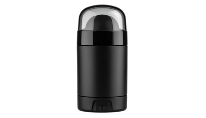 Black roll on deodorant with transparent cap providing long lasting freshnes