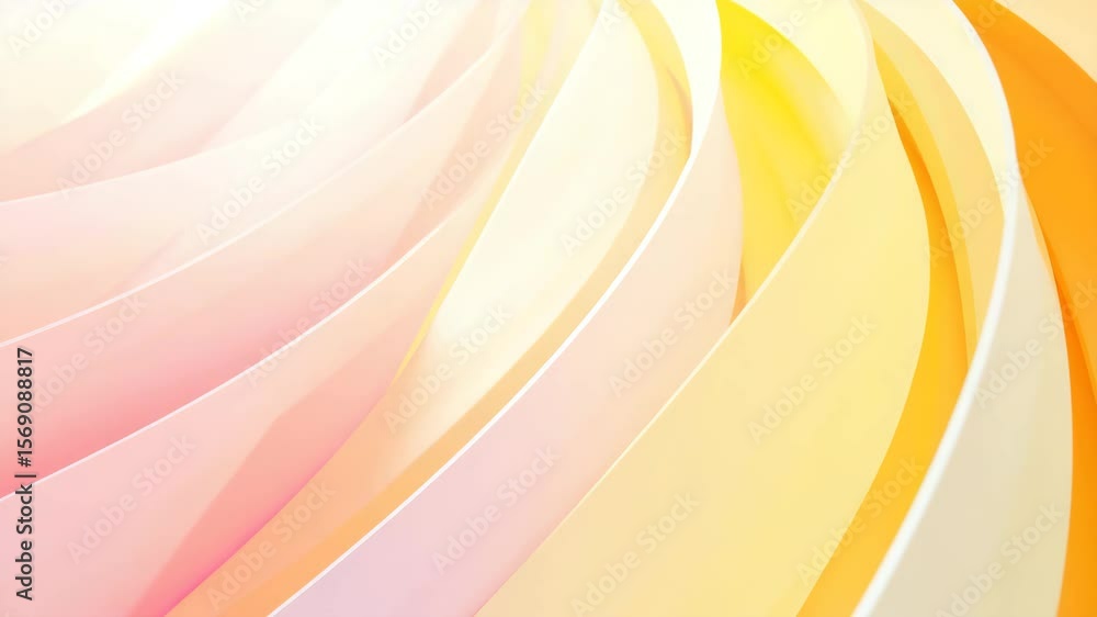 Aufkleber soft gradient waves in pastel colors creating an abstract design.
