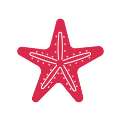 Summer  Red Starfish Sea