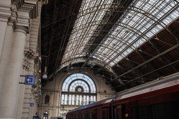 Inside Budapest Railway Station, Hungary