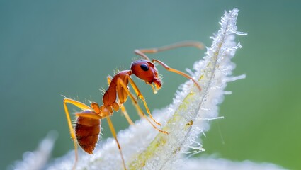 ant on a flower