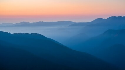 Fototapeta premium sunrise over mountains