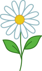 Chamomile flower icon in filled style.