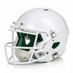 Fototapeta premium Generated image Standard American football headgear with shadow-free white background
